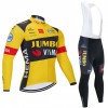 Tenue Maillot M/L + Collant à Bretelles 2020 Team Jumbo-Visma N001